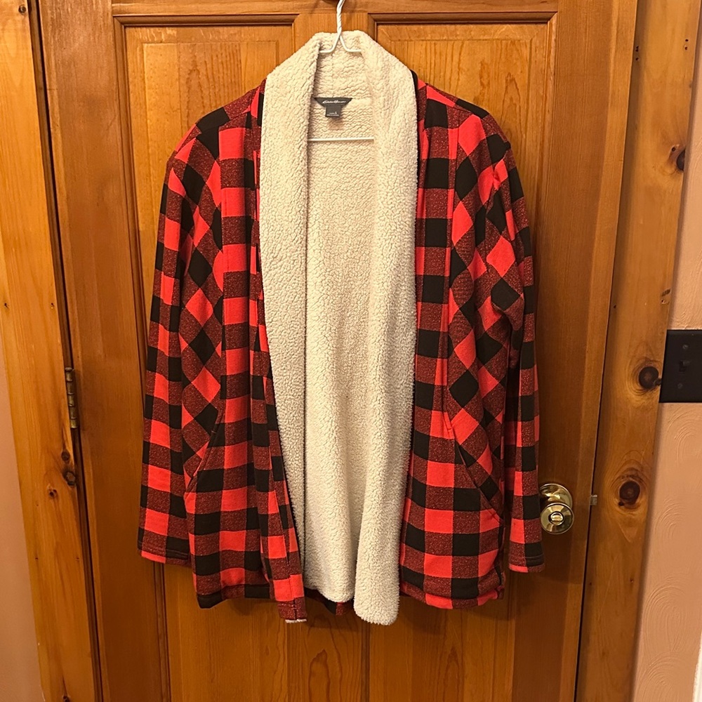 Eddie Bauer Cream Sherpa Jacket